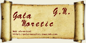 Gala Moretić vizit kartica